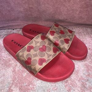 COACH Women's Udele Valentines
Slide Sandals size 9